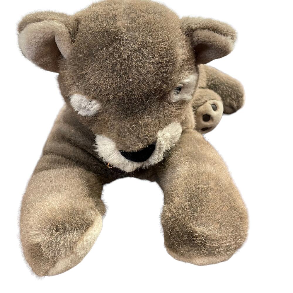 Carousel by Guy Lion Cub Plush Cat Stuffed Animal Laying Down Tags Vintage 1980s